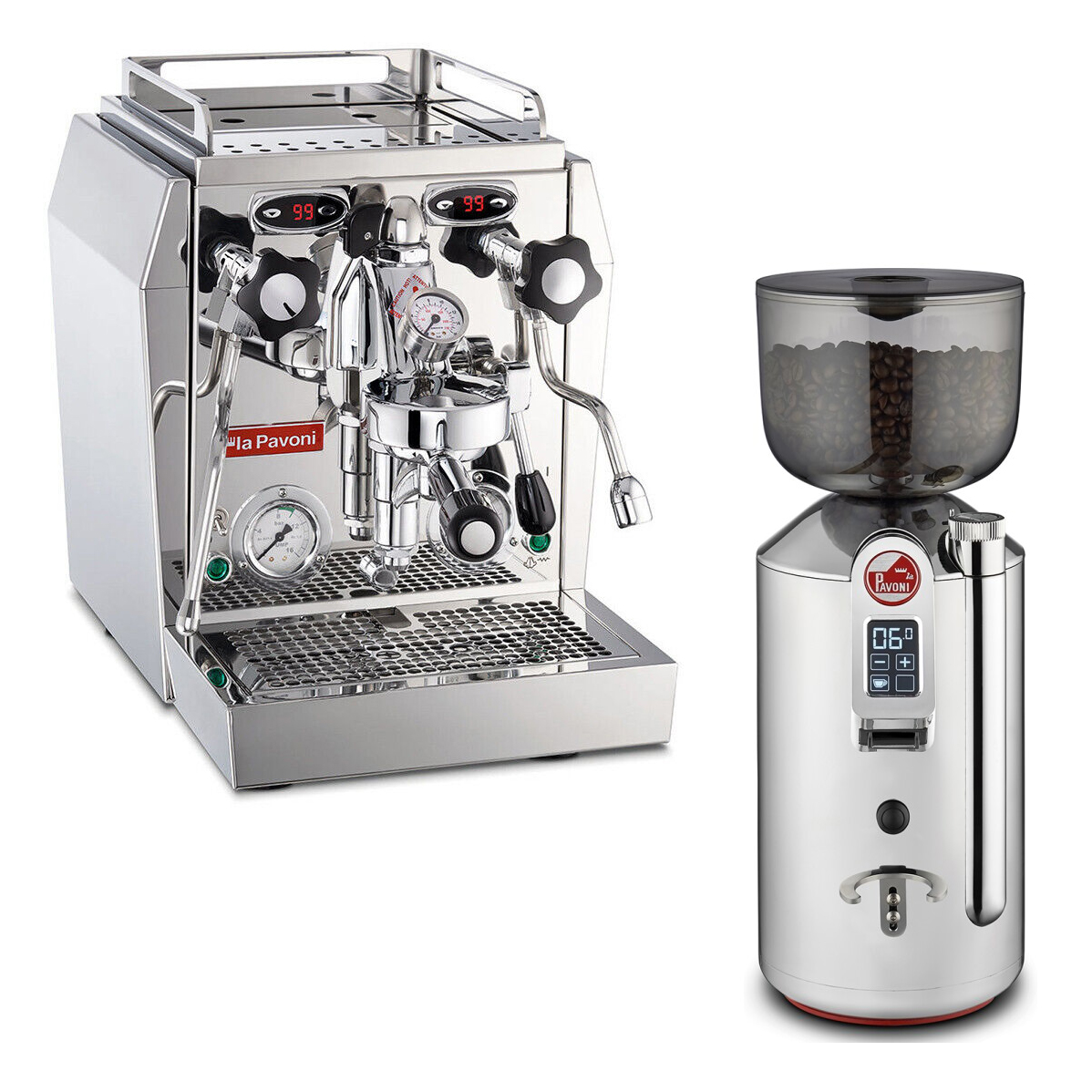 La Pavoni Botticelli Specialty Espressomachine met Cilindro Bonenmolen